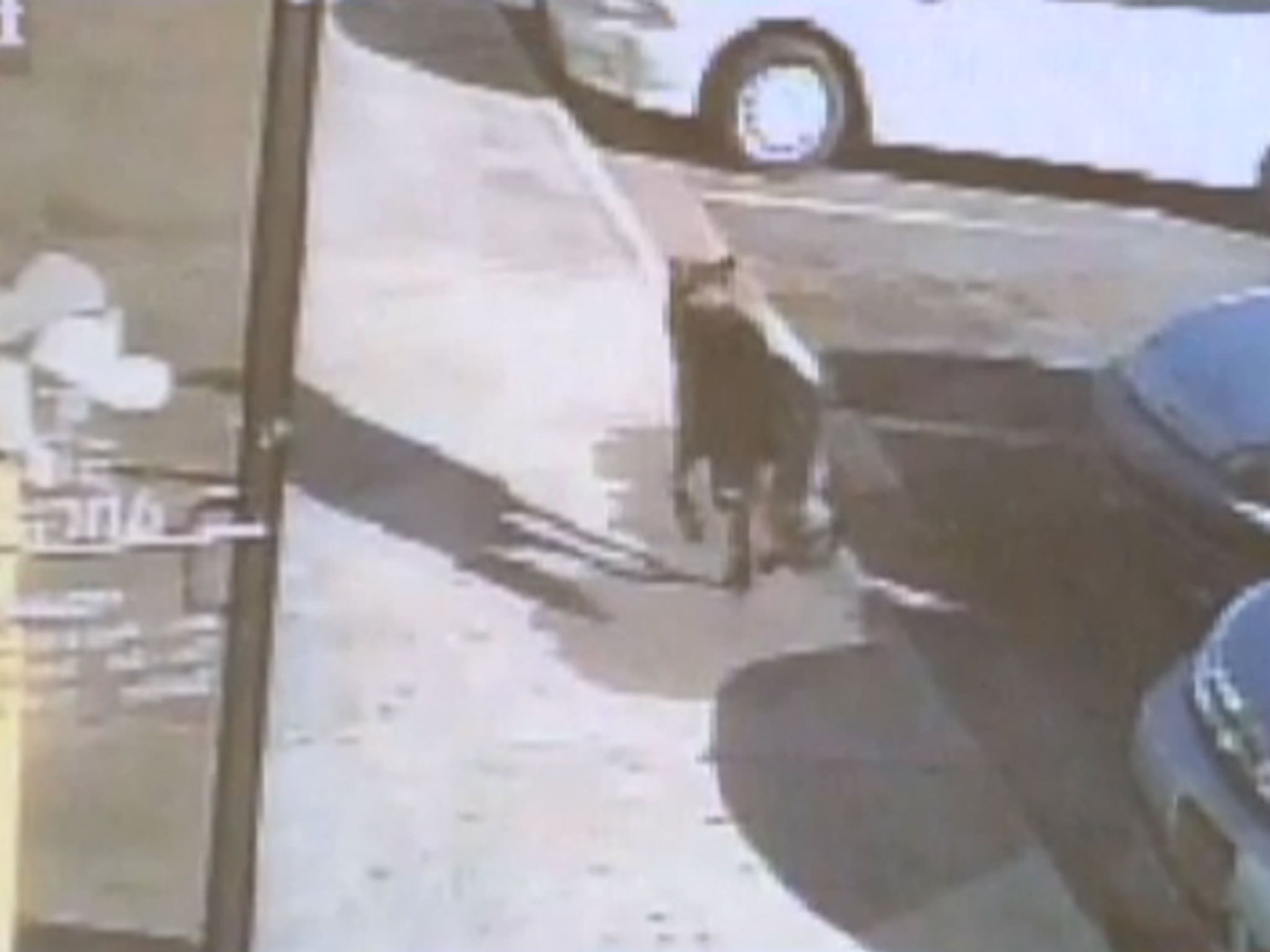 A CCTV image showing Noah during the incident