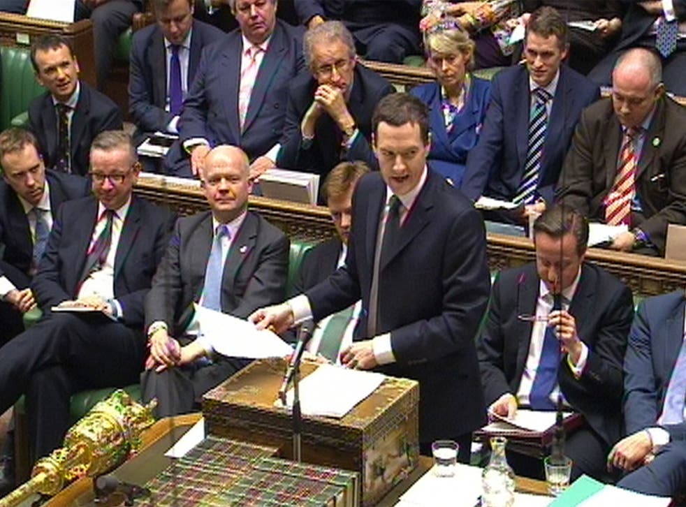 George Osborne delivers his Autumn Statement to MPs in the House of Commons