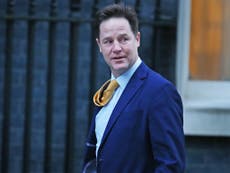 Clegg boycotts statement 'to avoid sitting next to Cameron'