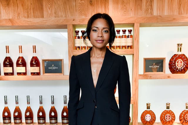 Suits you: Naomie Harris steps out in Alexander McQueen