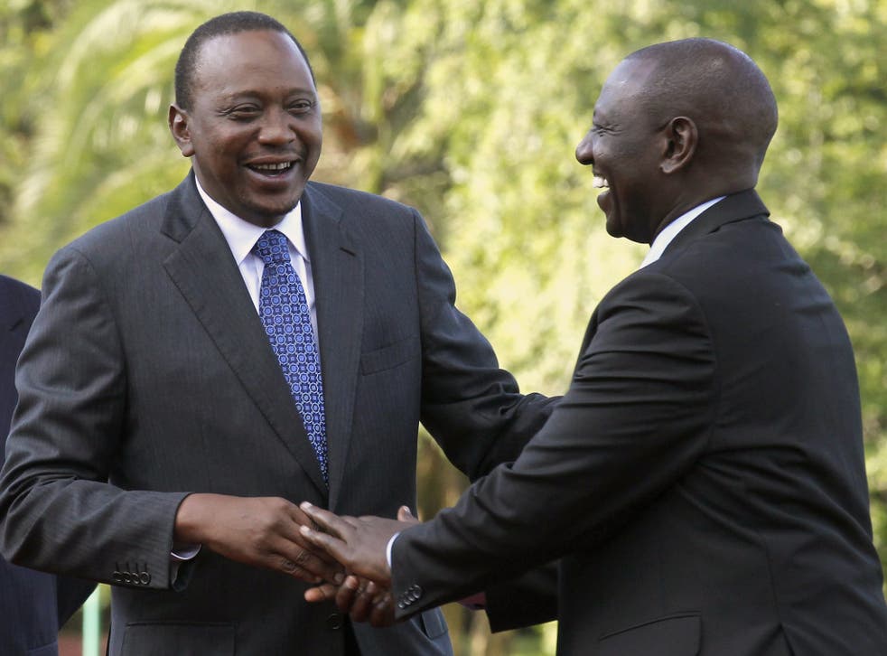 Kenya's President Uhuru Kenyatta was dropped