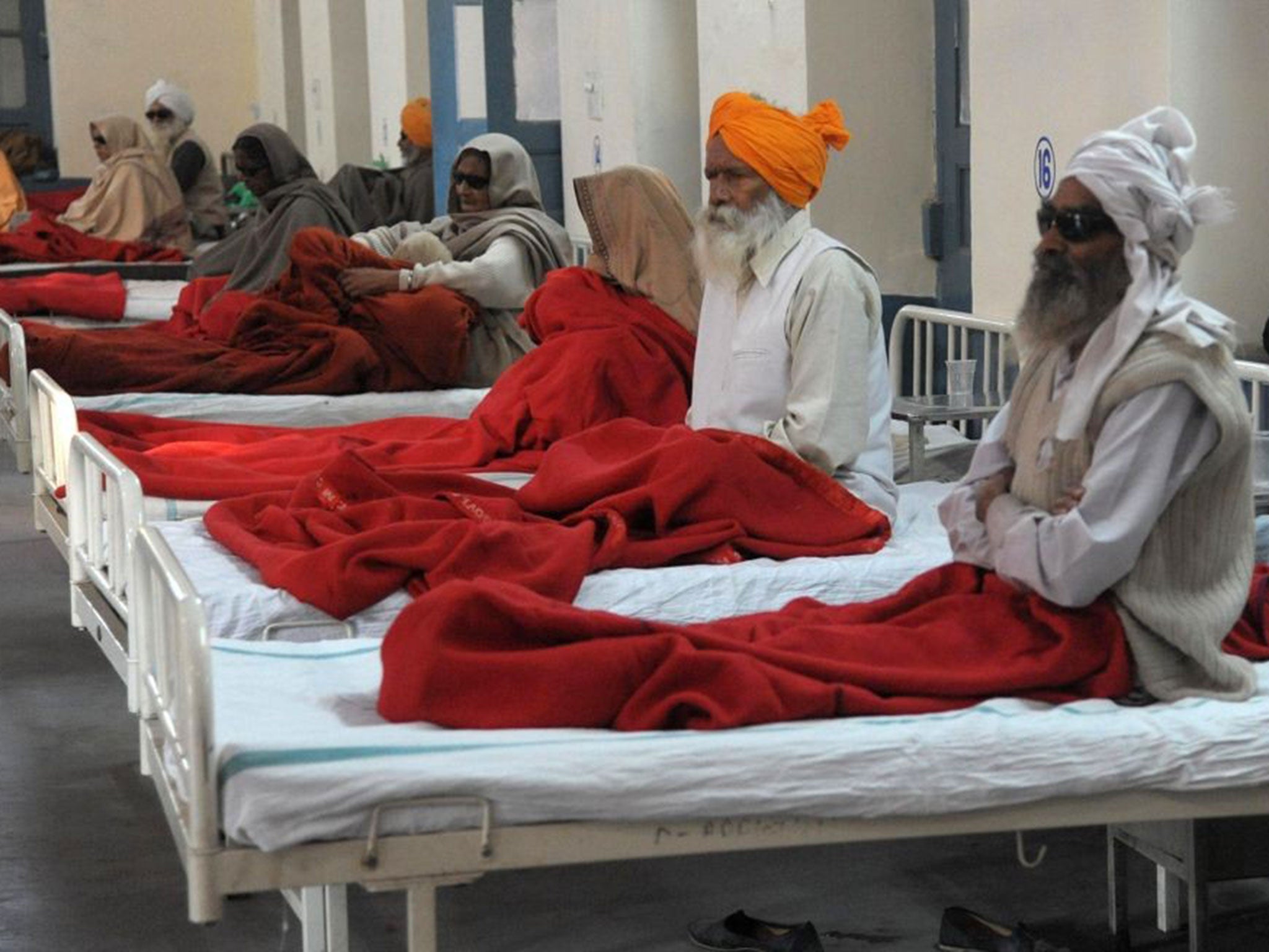 Indian patients who lost their eyesight after undergoing free cataract surgery at a government hospital in Amritsar