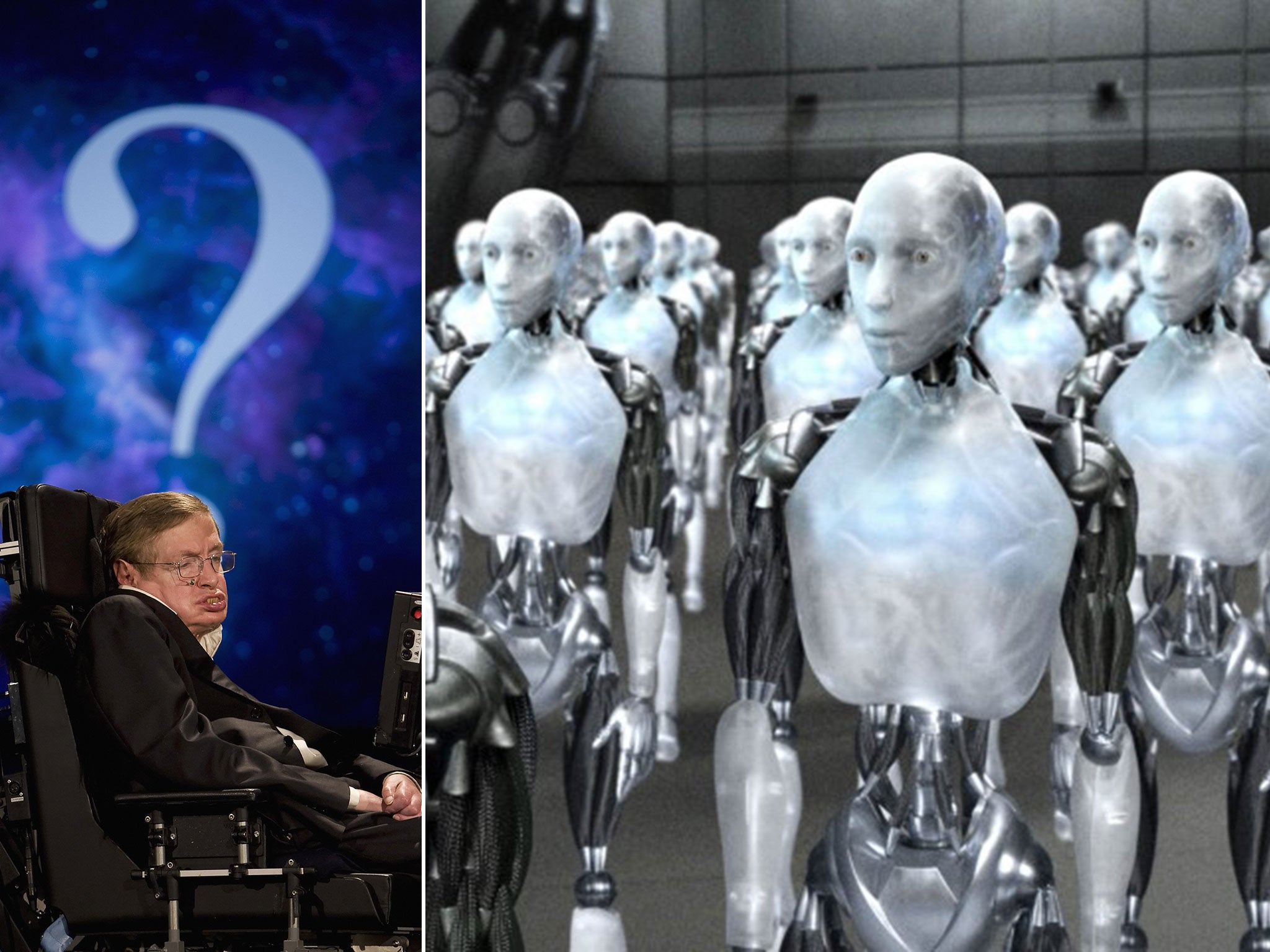 Stephen Hawking and out of control computers from I, Robot
