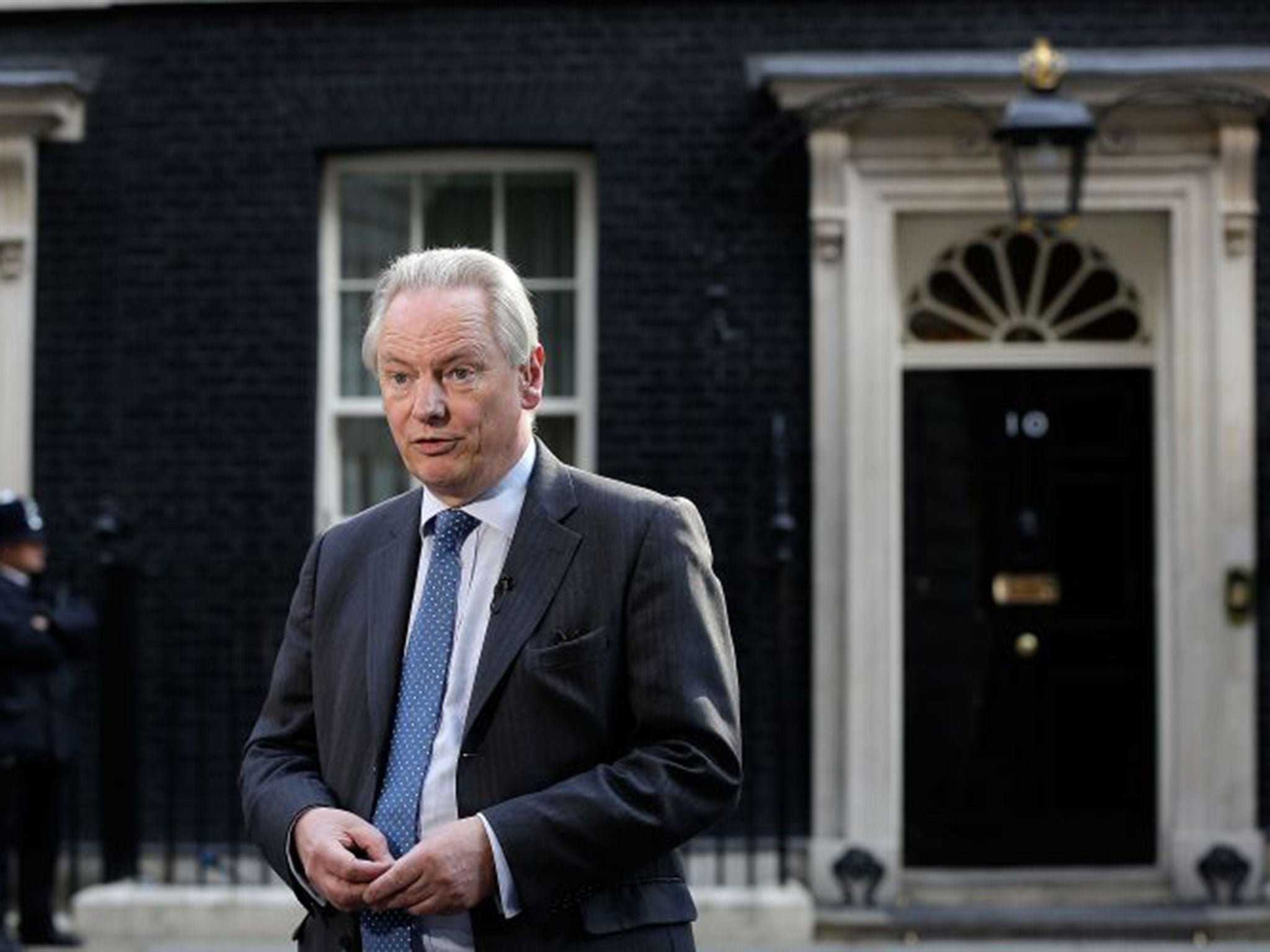 Francis Maude, the Cabinet Office minister, outside No 10