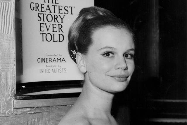 Dunham in 1965 at the Casino Cinerama Theatre in Soho for the European premiere of her best-known film 