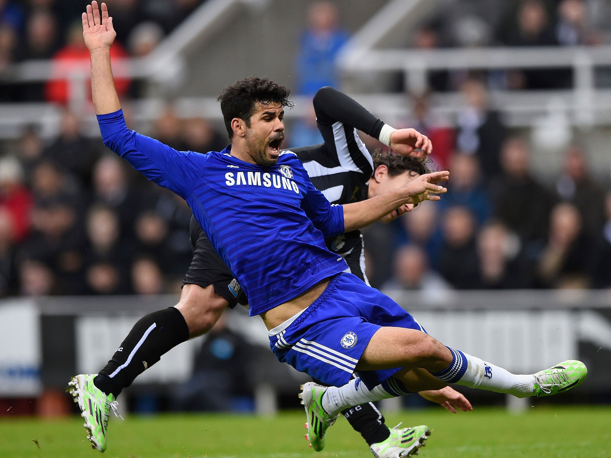 Costa struggled to make an impact in the defeat to Newcastle