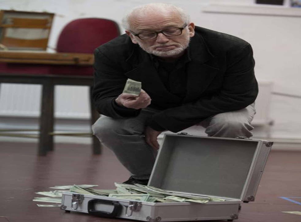 Rich pickings: Ian McDiarmid in rehearsal for 'The Merchant of Venice' 