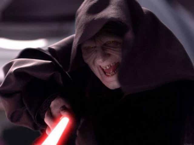 Ian McDiarmid as the Emperor Palpatine in 'Star Wars'