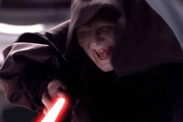 Ian McDiarmid as the Emperor Palpatine in 'Star Wars'