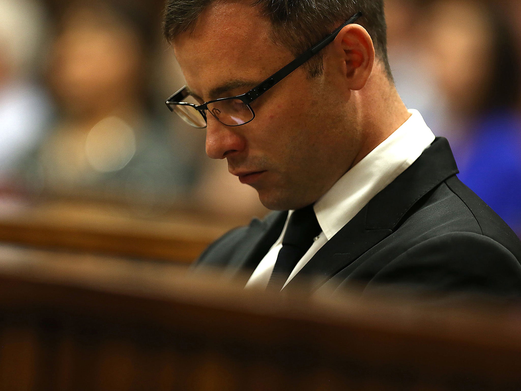 &#13;
Oscar Pistorius during his sentencing hearing in the Pretoria High Court.&#13;