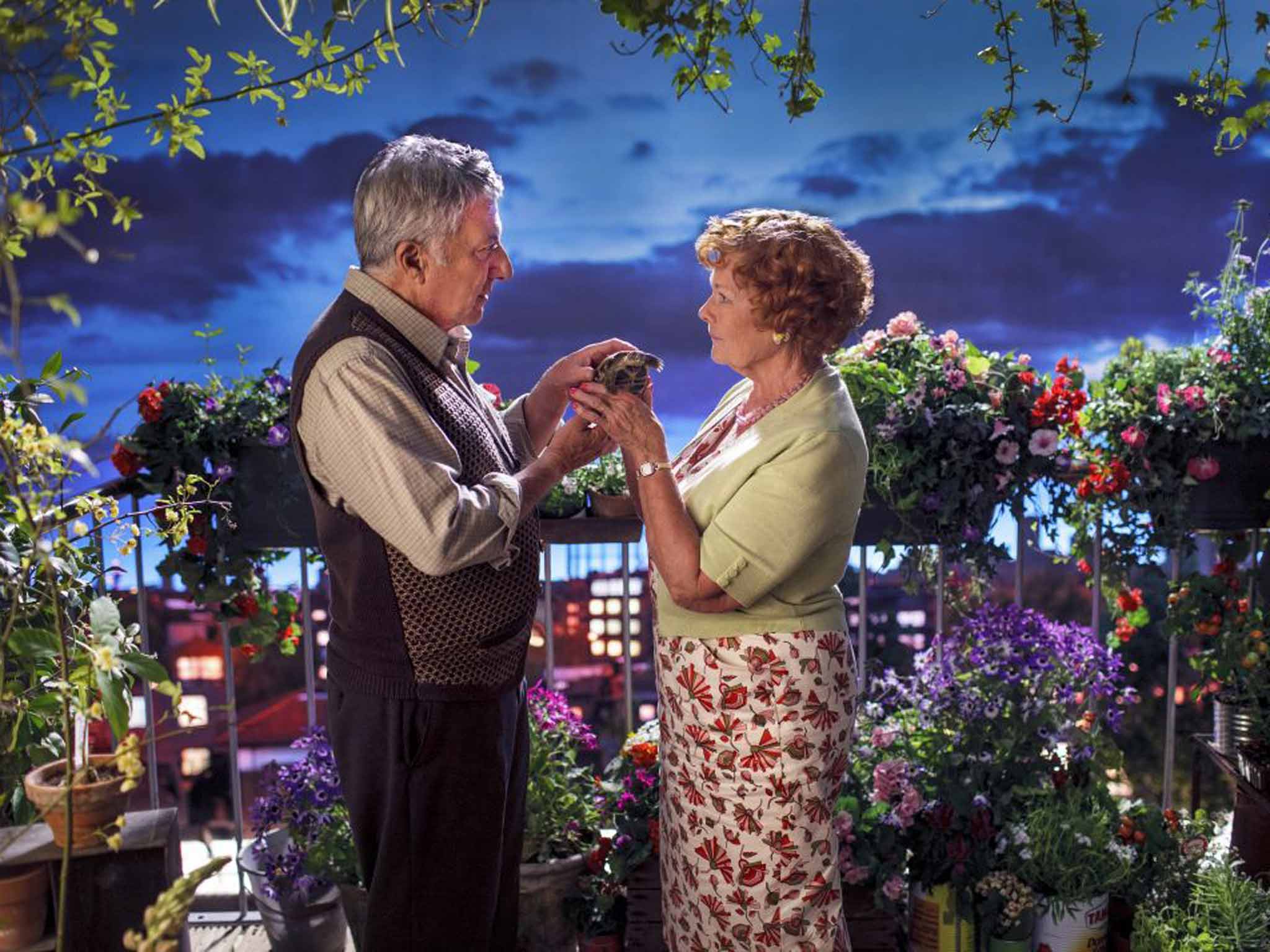 Flower power: Dustin Hoffman and Judi Dench in 'Esio Trot'