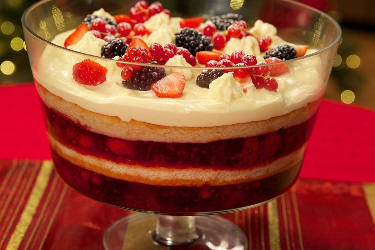 Festive food: Christmas trifle recipe | The Independent | The Independent