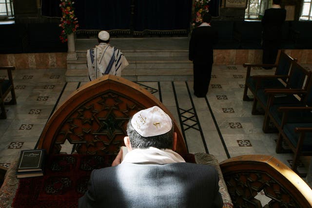 Syrian Jews celebrating Passover in Damascus