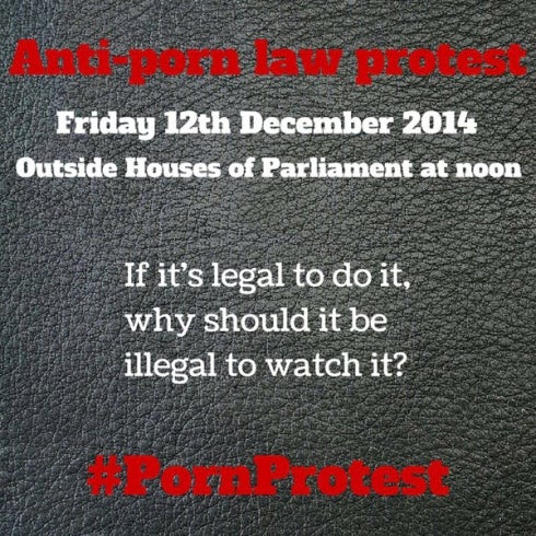 A flyer for the protest