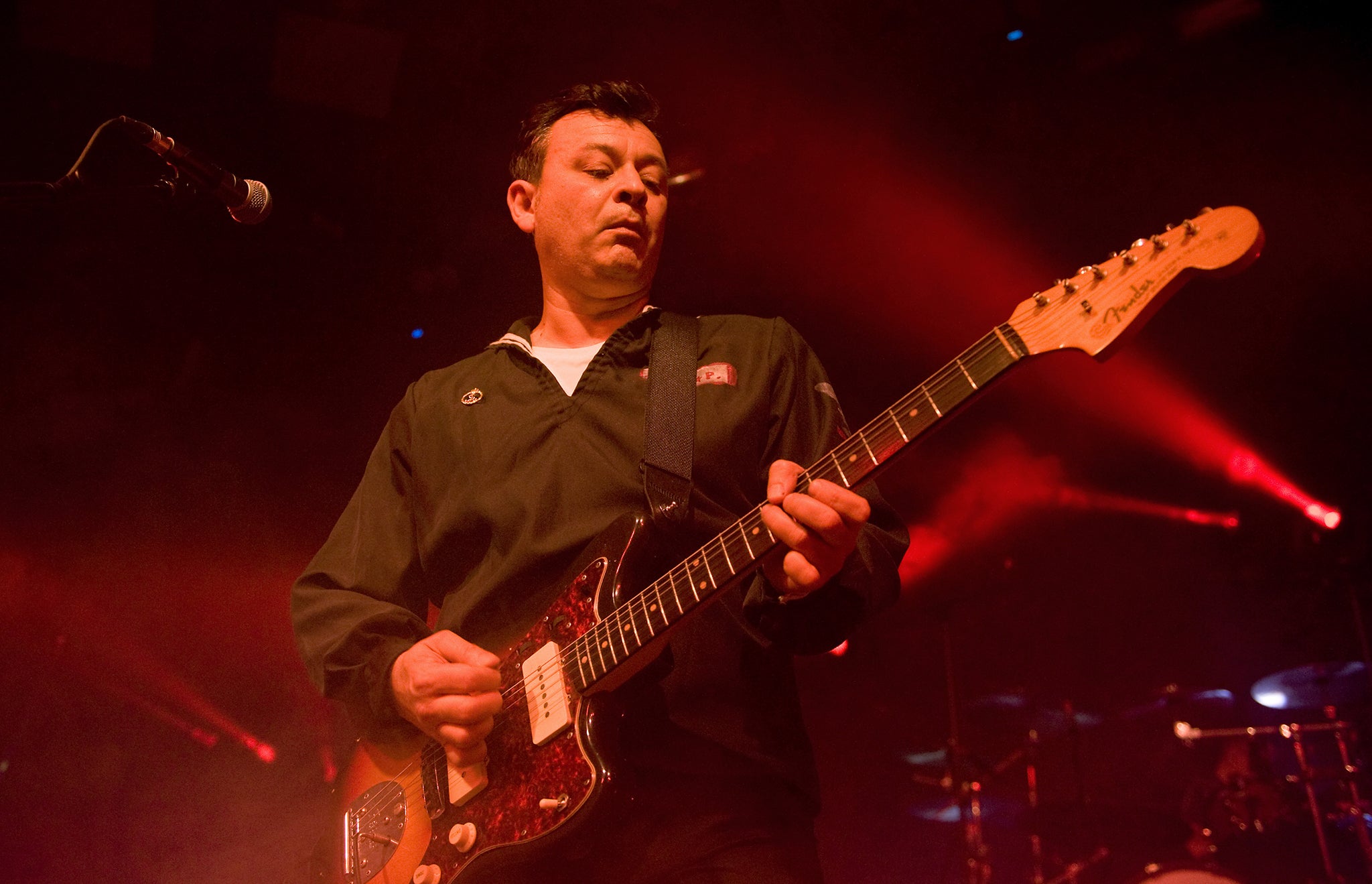 James Dean Bradfield of the Manic Street Preachers performs on stage at Barrowlands Ballroom