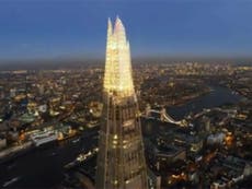 Stunning drone footage captures the Shard