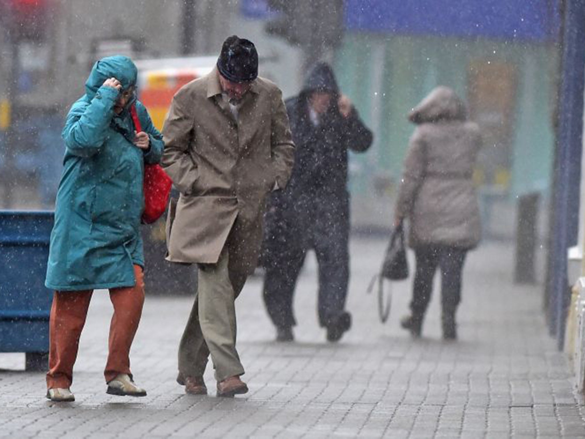 Shock and pour: UK residents caught unaware by a recent storm