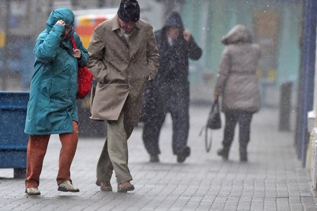 Shock and pour: UK residents caught unaware by a recent storm 