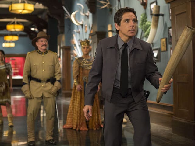 <p>Ben Stiller with Robin Williams in ‘Night at the Museum: Secret of the Tomb’</p>