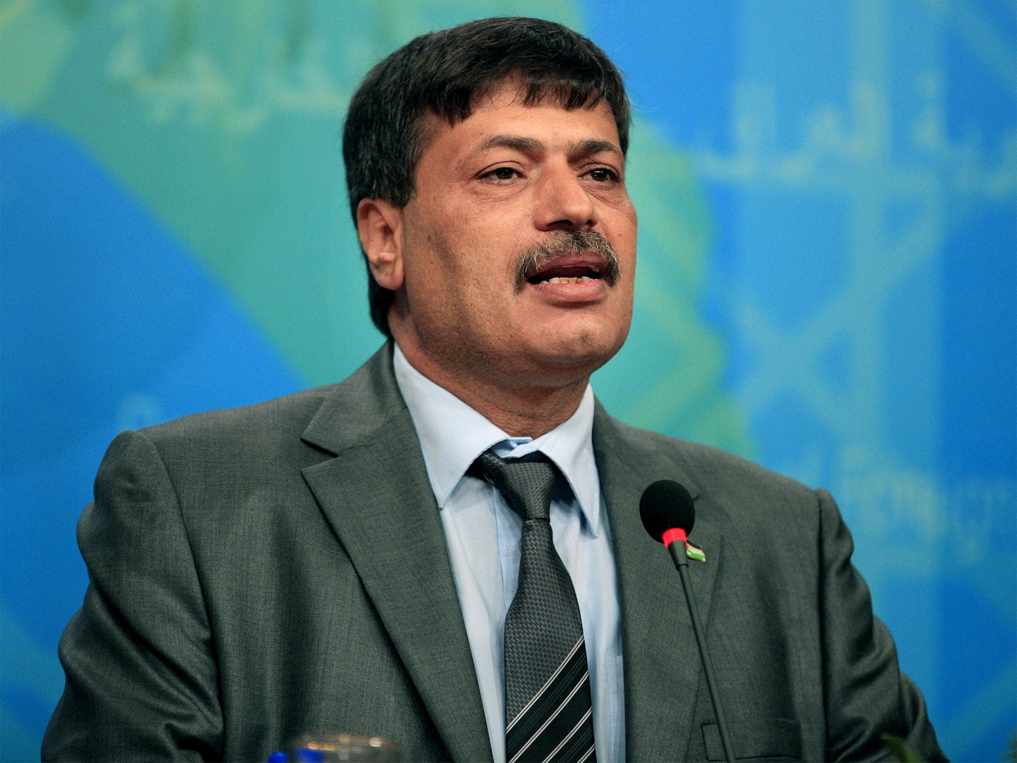 Ziad Abu Ein, pictured speaking at a news conference in 2012