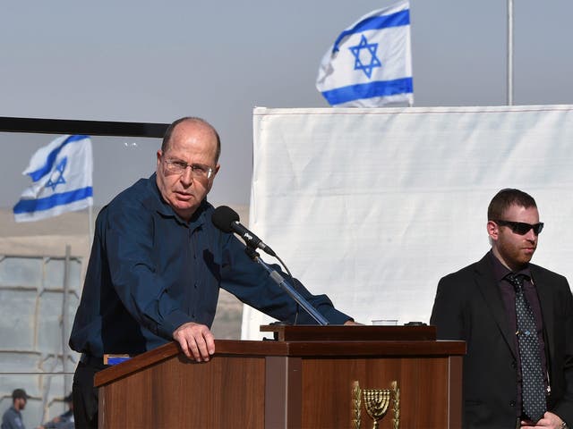 Israeli Defence Minister Moshe Ya'alon