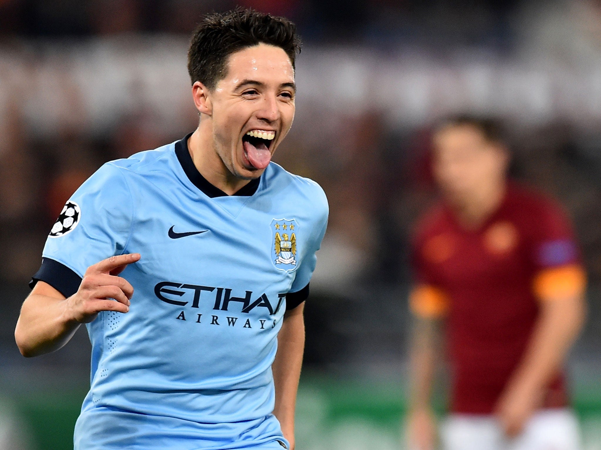 Roma Vs Manchester City Samir Nasri Takes Delight In Rome miracle 