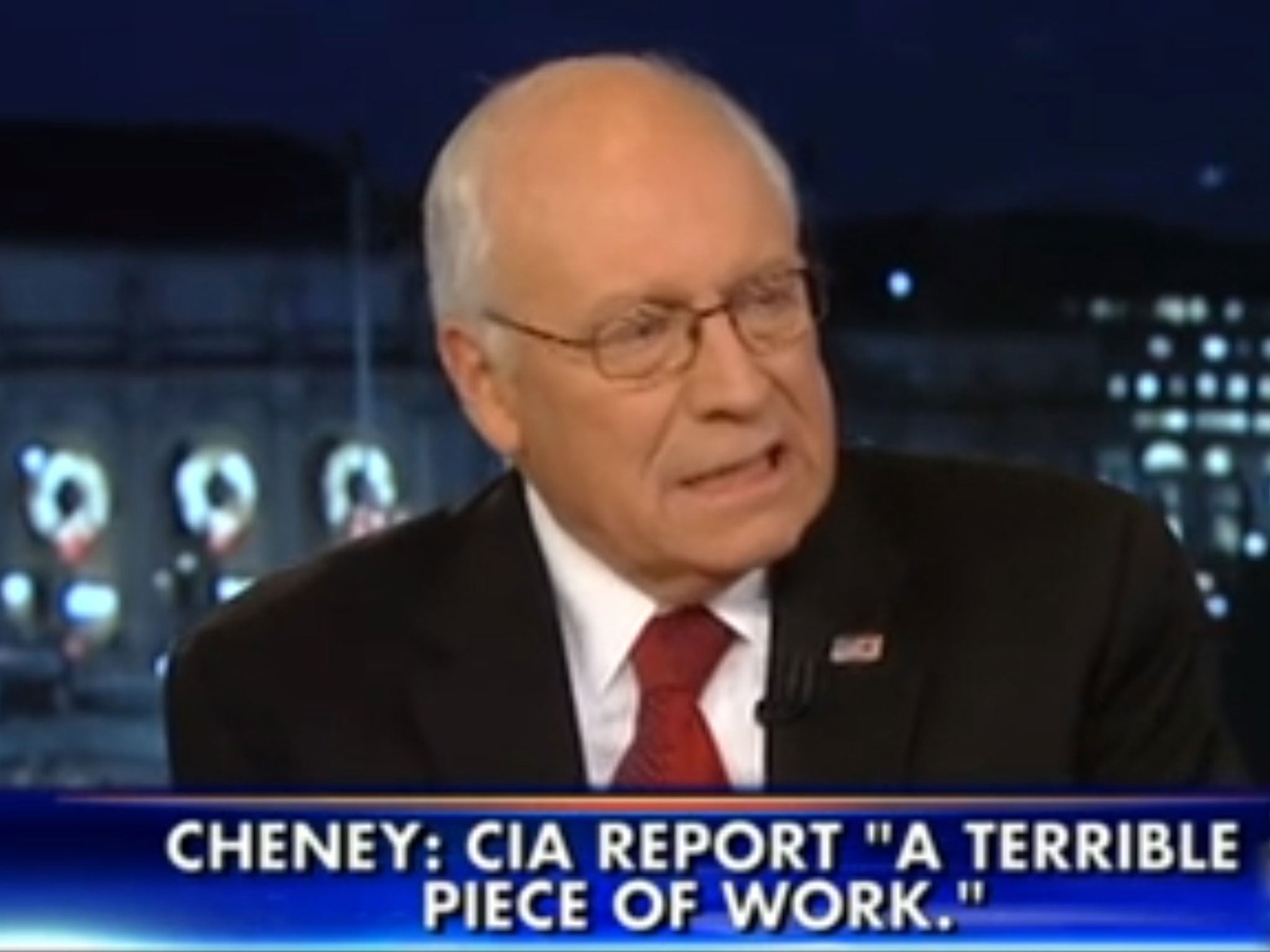 Former Vice President Dick Cheney says CIA torture report is 'full of crap'