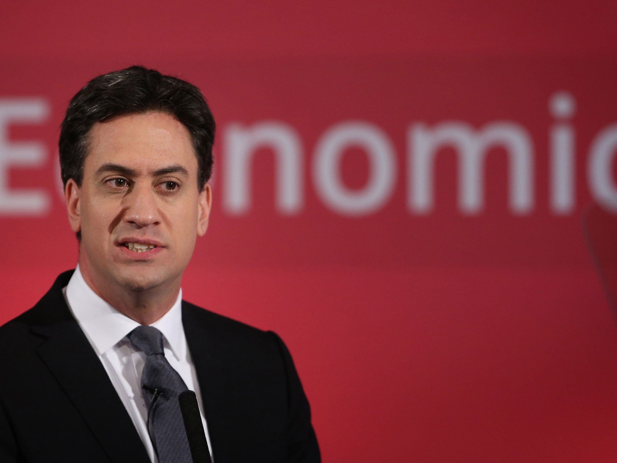 Labour Party leader Ed Miliband speaks to business leaders on December 11, 2014 in London, England