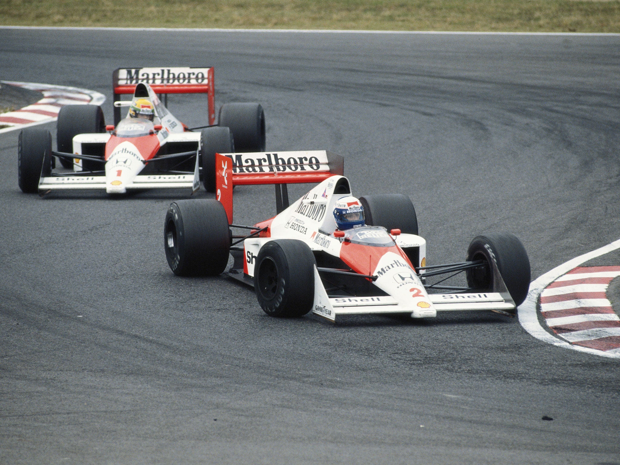 Ayrton Senna and Alain Prost