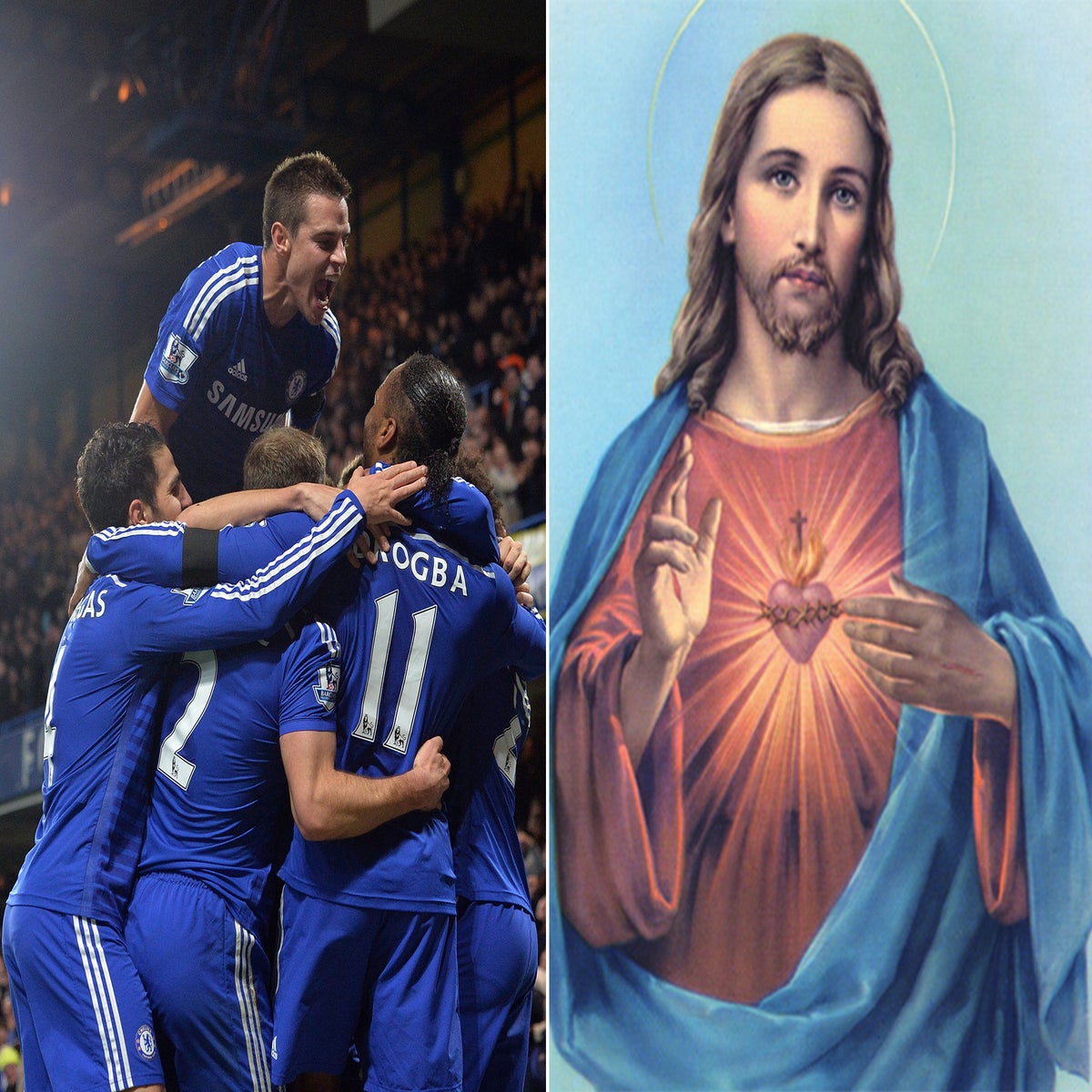 Jesus Christ plays for Chelsea - that's what one in five children ...