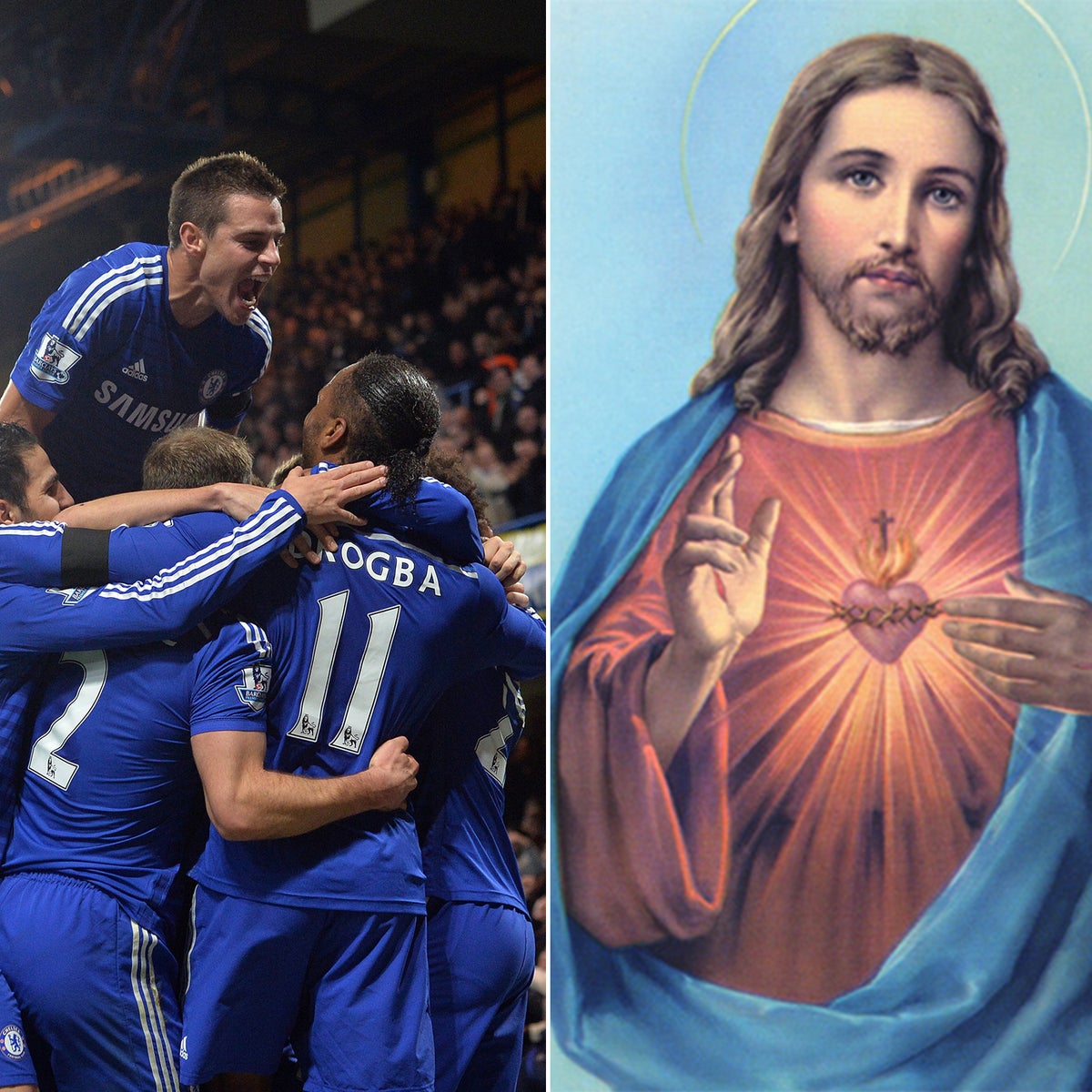 Jesus Christ plays for Chelsea - that's what one in five children ...