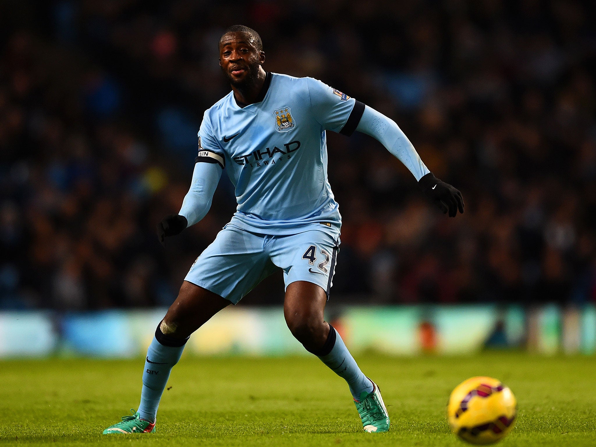 Yaya Toure missed the Roma victory through suspension