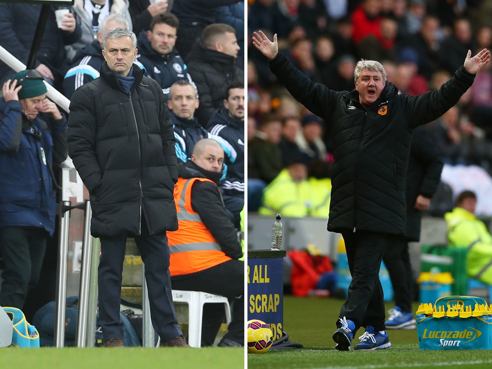 Jose Mourinho and Steve Bruce