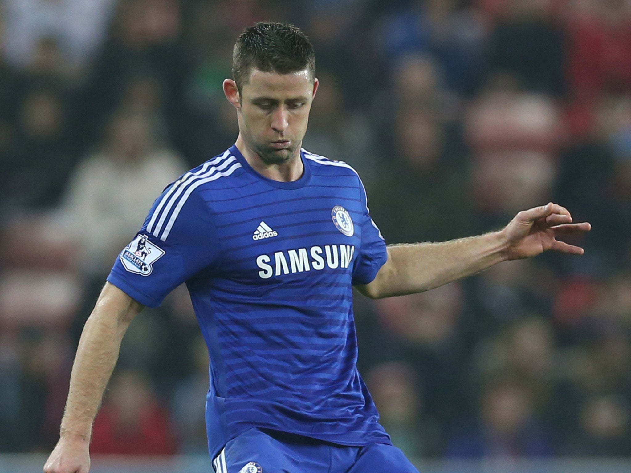 Gary Cahill in action for Chelsea this week