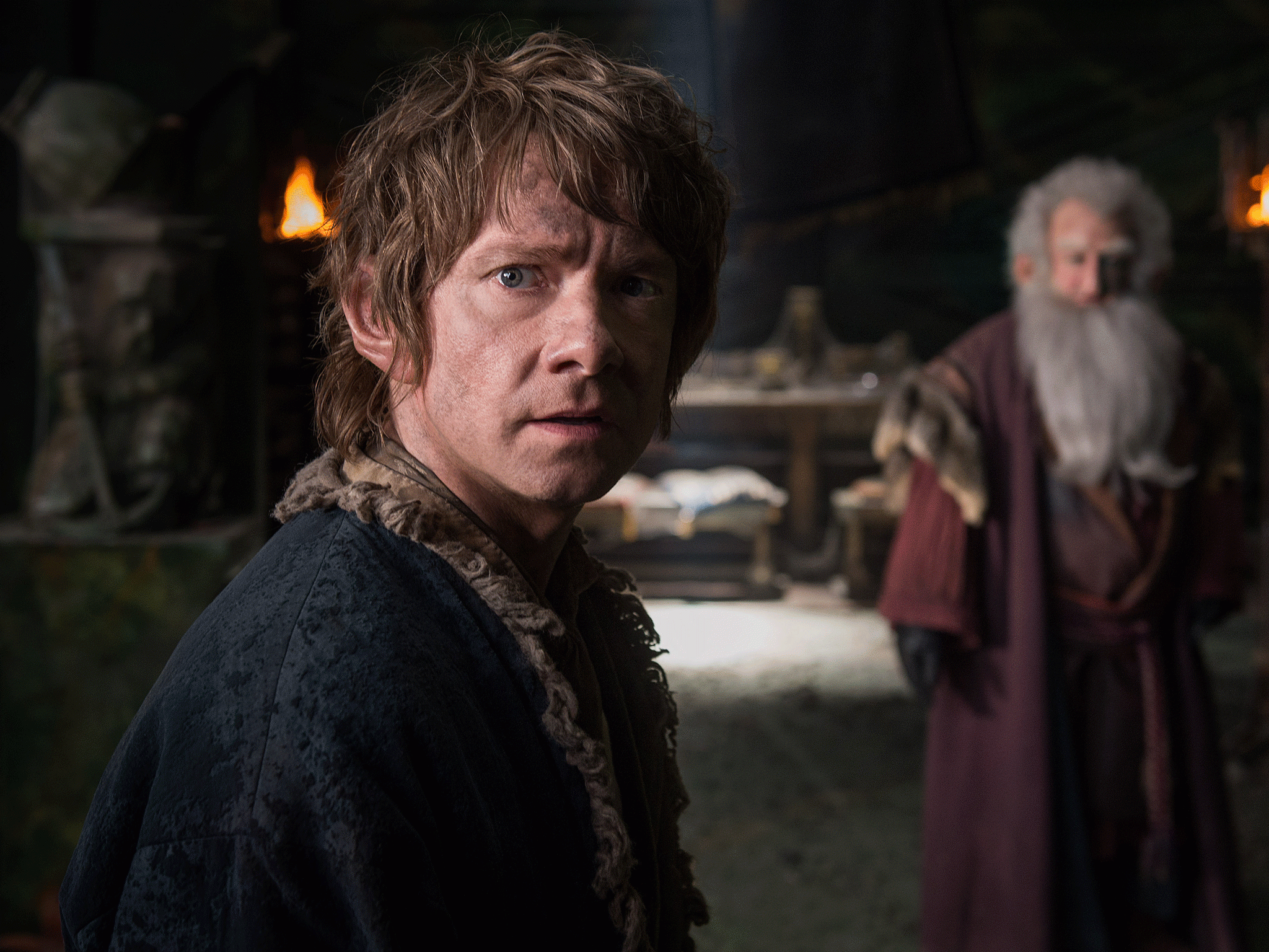 Martin Freeman reprises his role as Bilbo Baggins