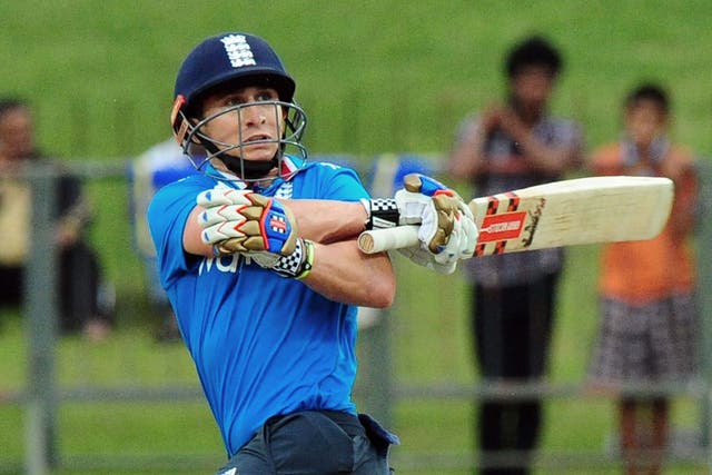 England cricketer James Taylor plays a shot during the fifth ODI against Sri Lanka