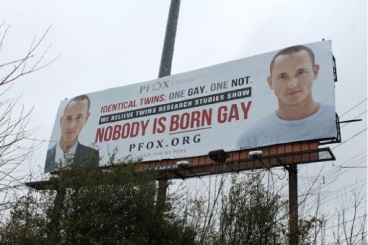 Nobody Is Born Gay Proclaims Us Gay Cure Group S Billboard The Independent The Independent