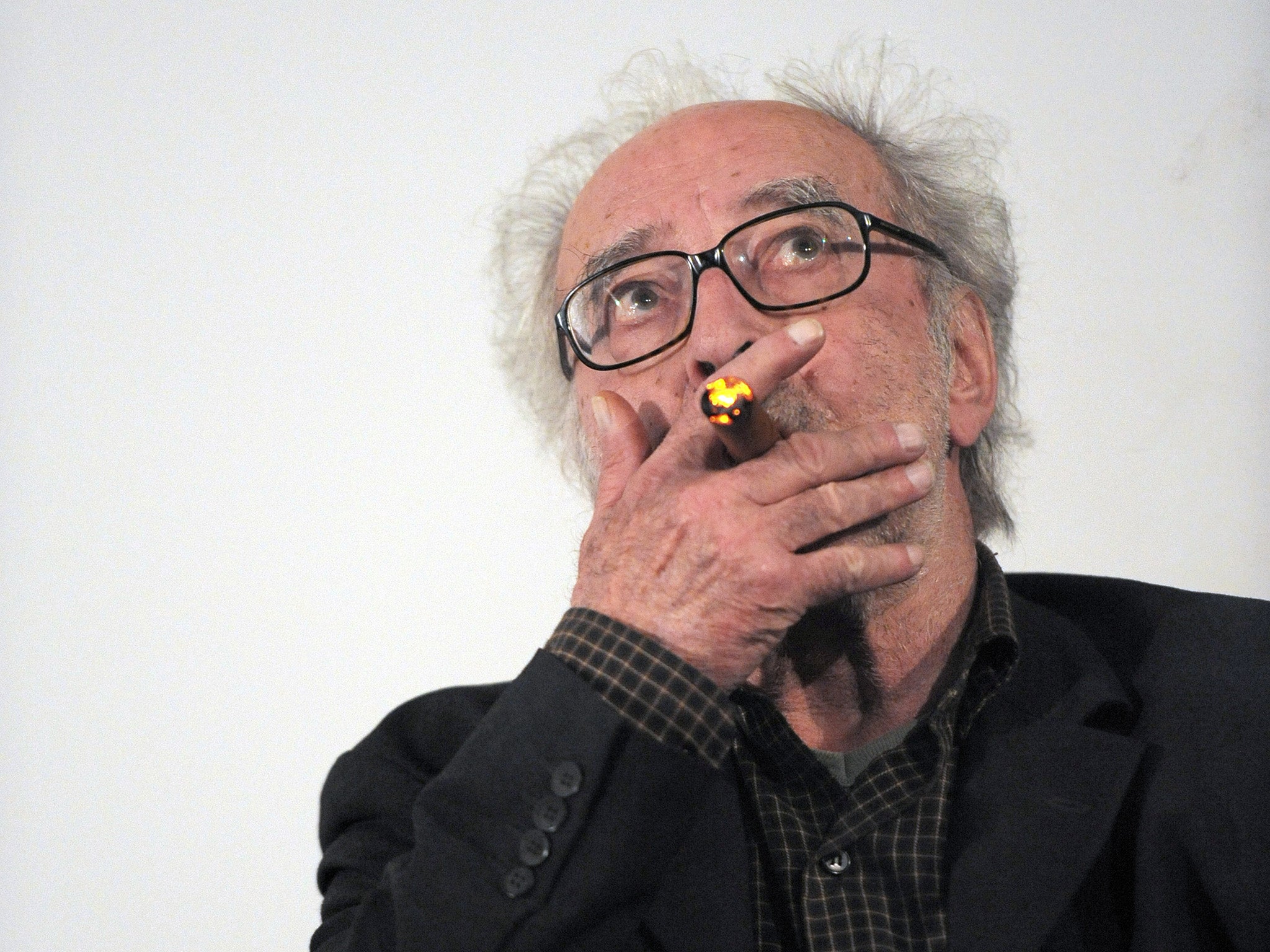The film’s director, Jean-Luc Godard