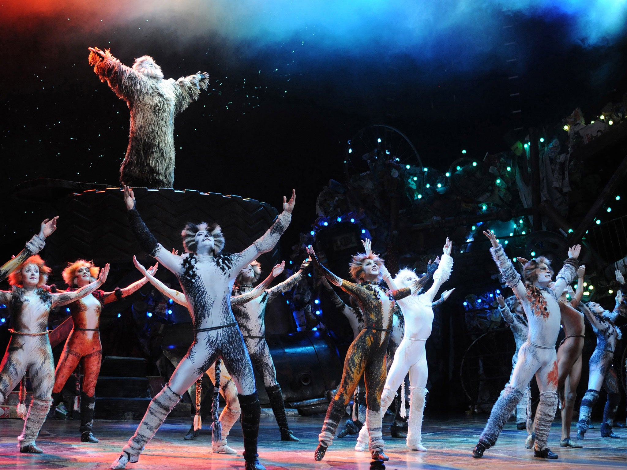 The West End cast of Cats at the London Palladium