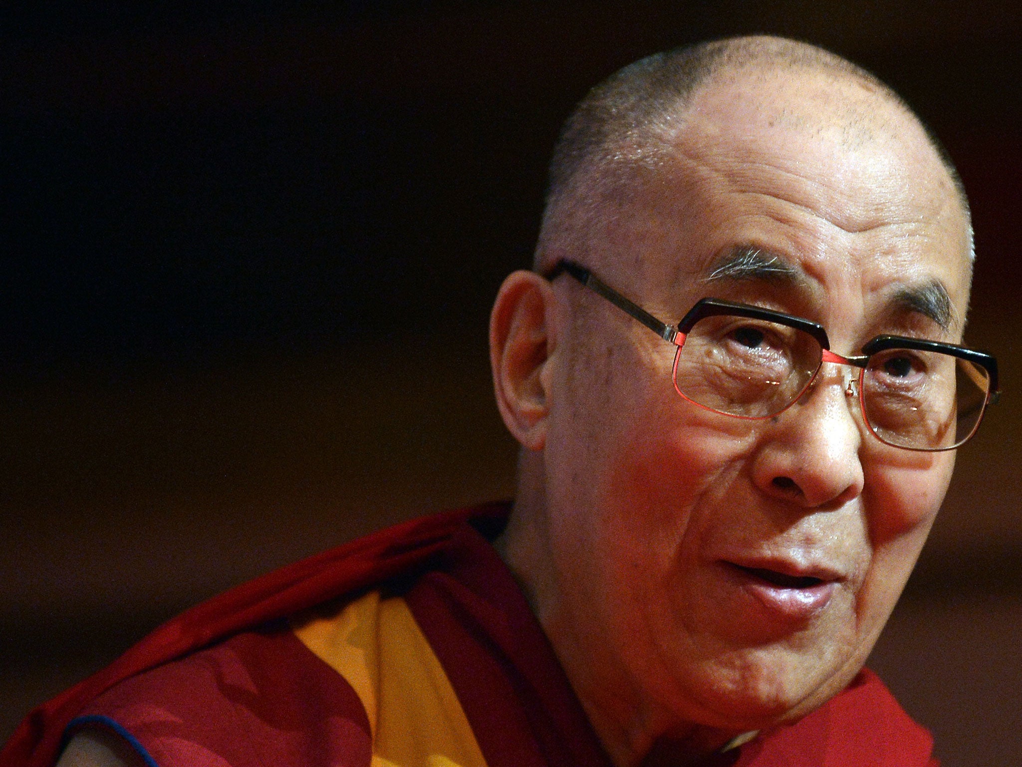 The Dalai Lama pictured during the 14th World Summit of Nobel Peace Laureates in Rome