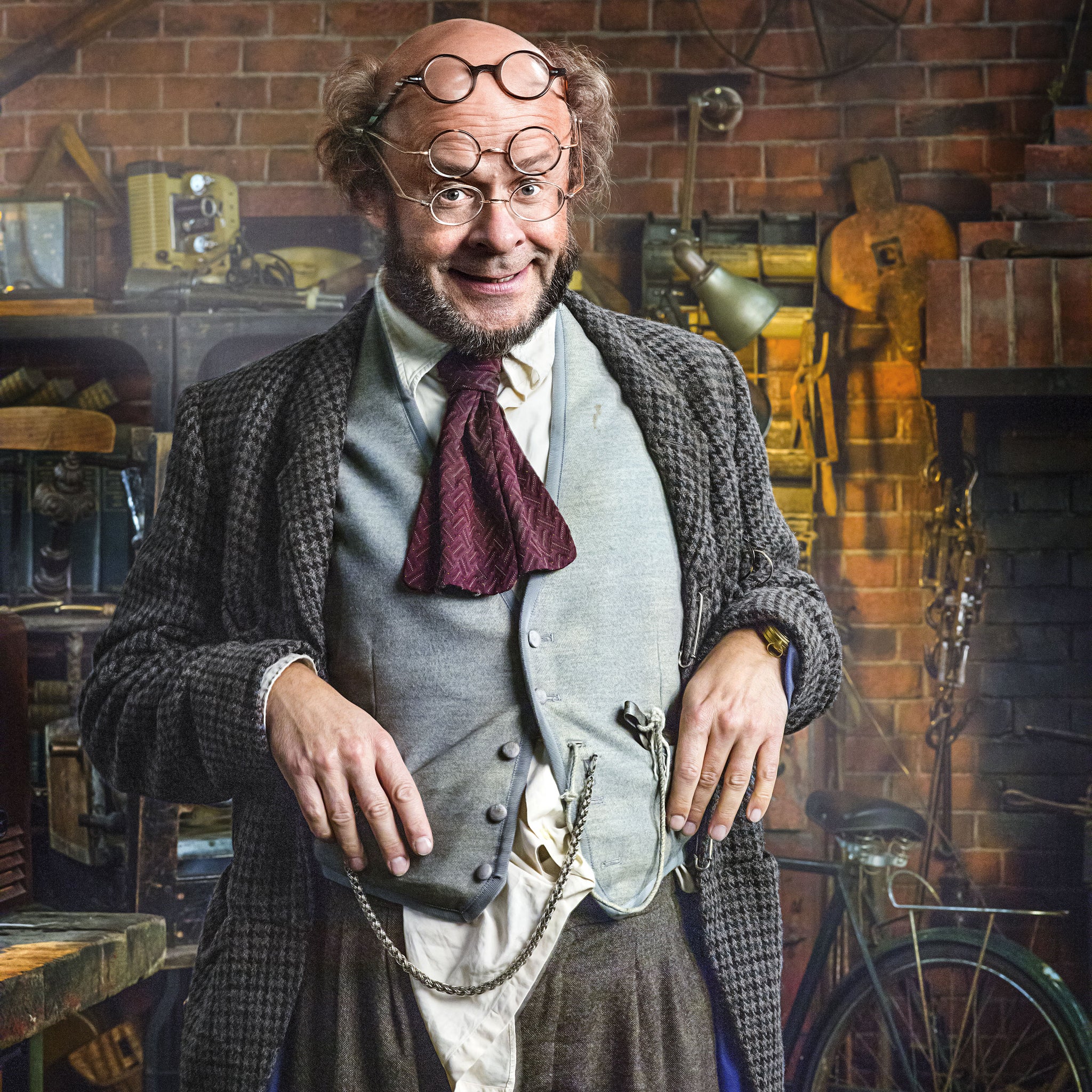 Now let me see ...Harry Hill as the chaotic protagonist of BBC1’s The Adventures of Professor Branestawm