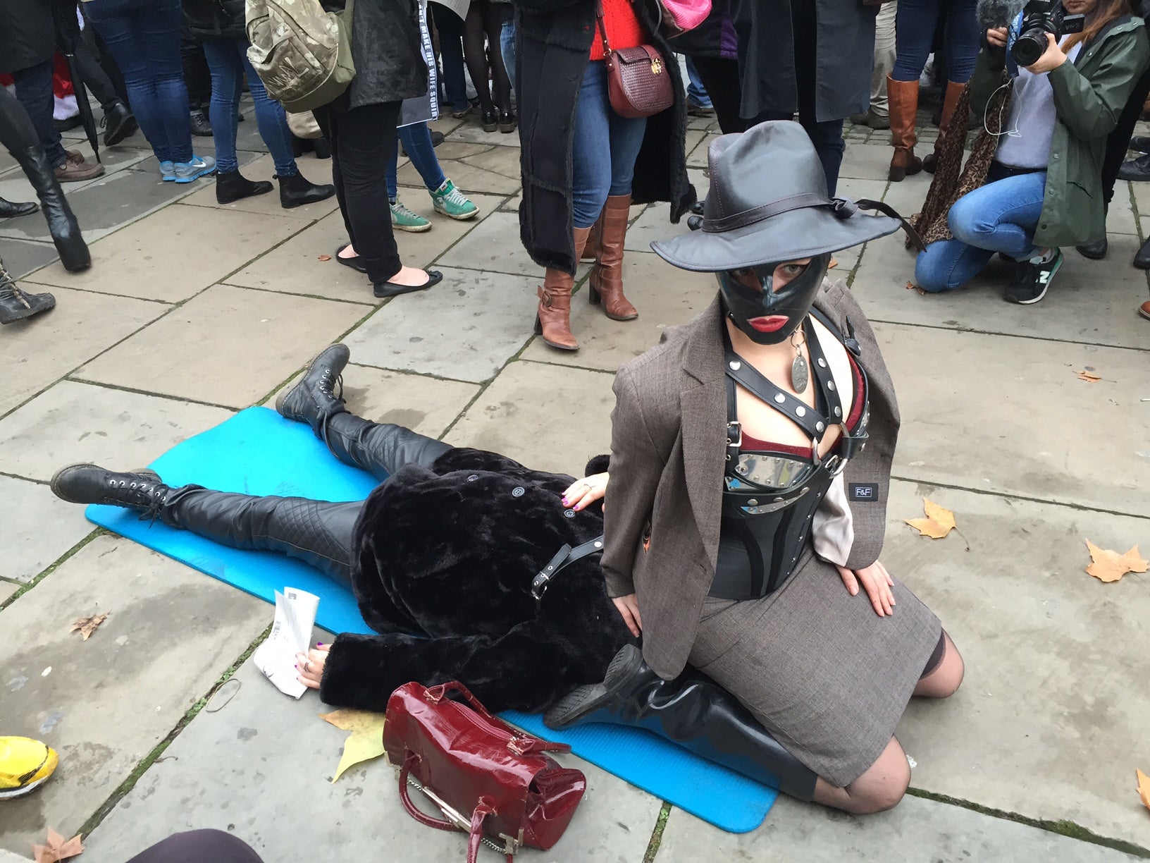 What did a mass face-sitting outside Parliament look like? The Independent The Independent