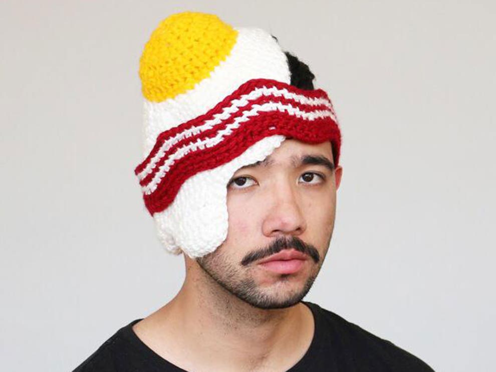 Amazing headpieces Crocheted food hats The Independent The Independent