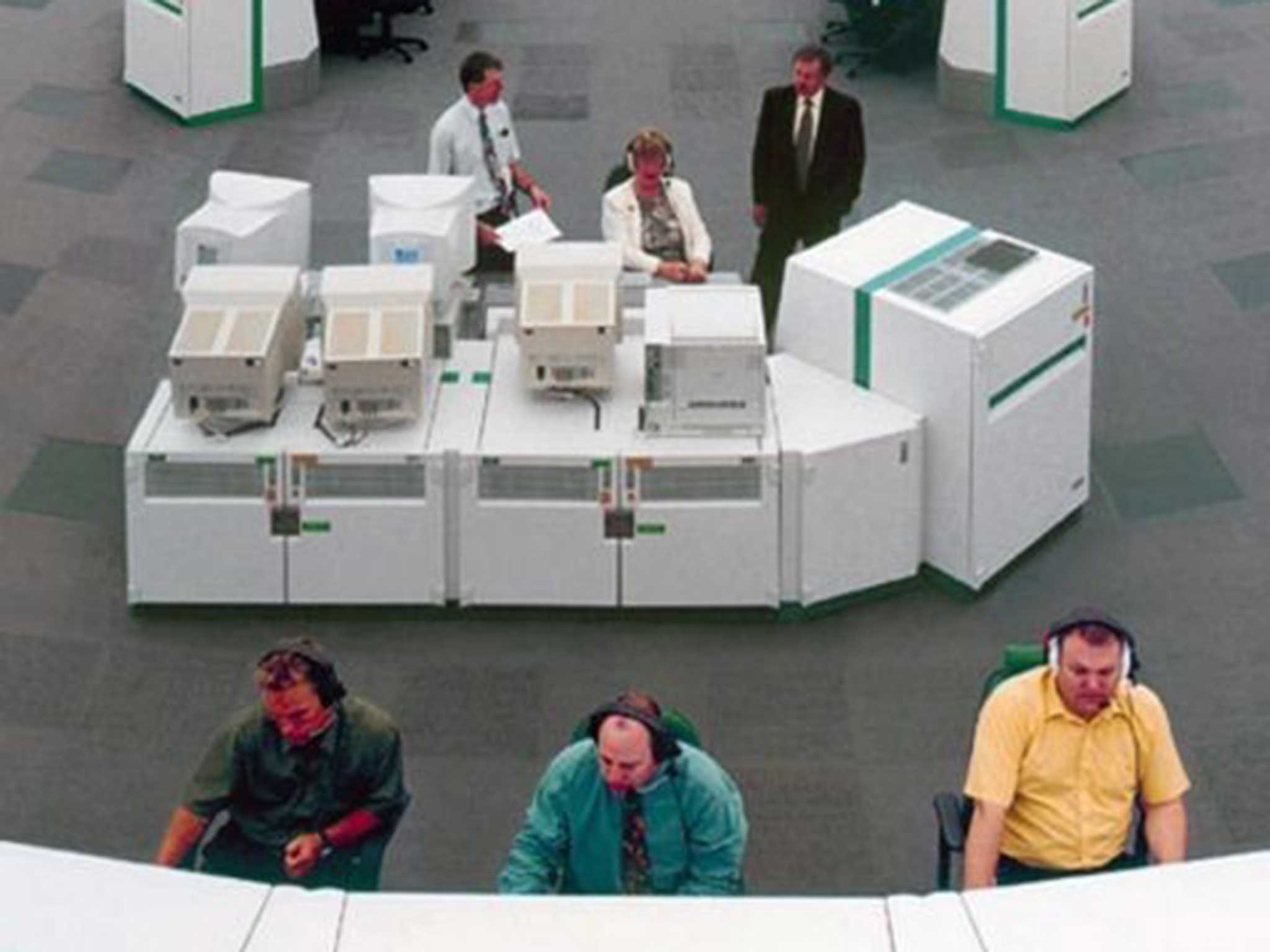 Undated handout photo issued by Nats of the National Air Traffic Control Centre at Swanwick in Hampshire