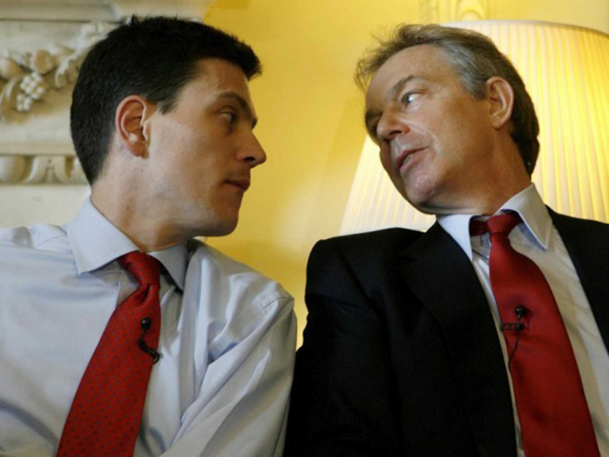 Tony Blair and David Miliband 