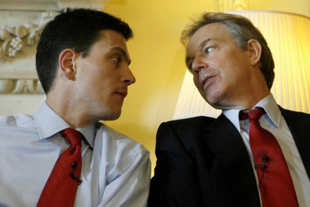 Tony Blair and David Miliband 