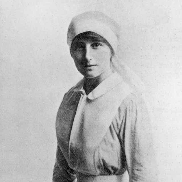Circa 1918:  Author Vera Brittain (1893 - 1970) as a nurse in WW I. 