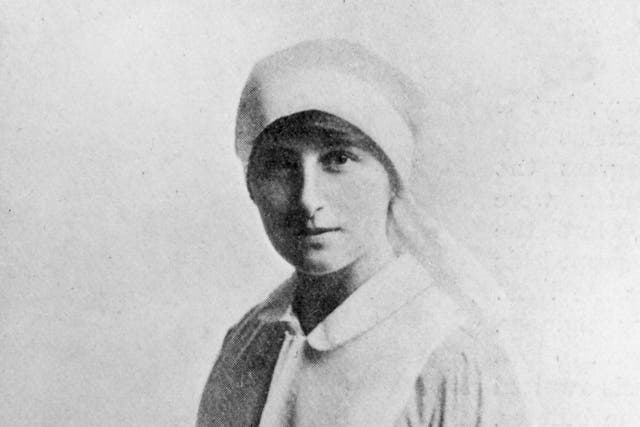 Circa 1918:  Author Vera Brittain (1893 - 1970) as a nurse in WW I. 