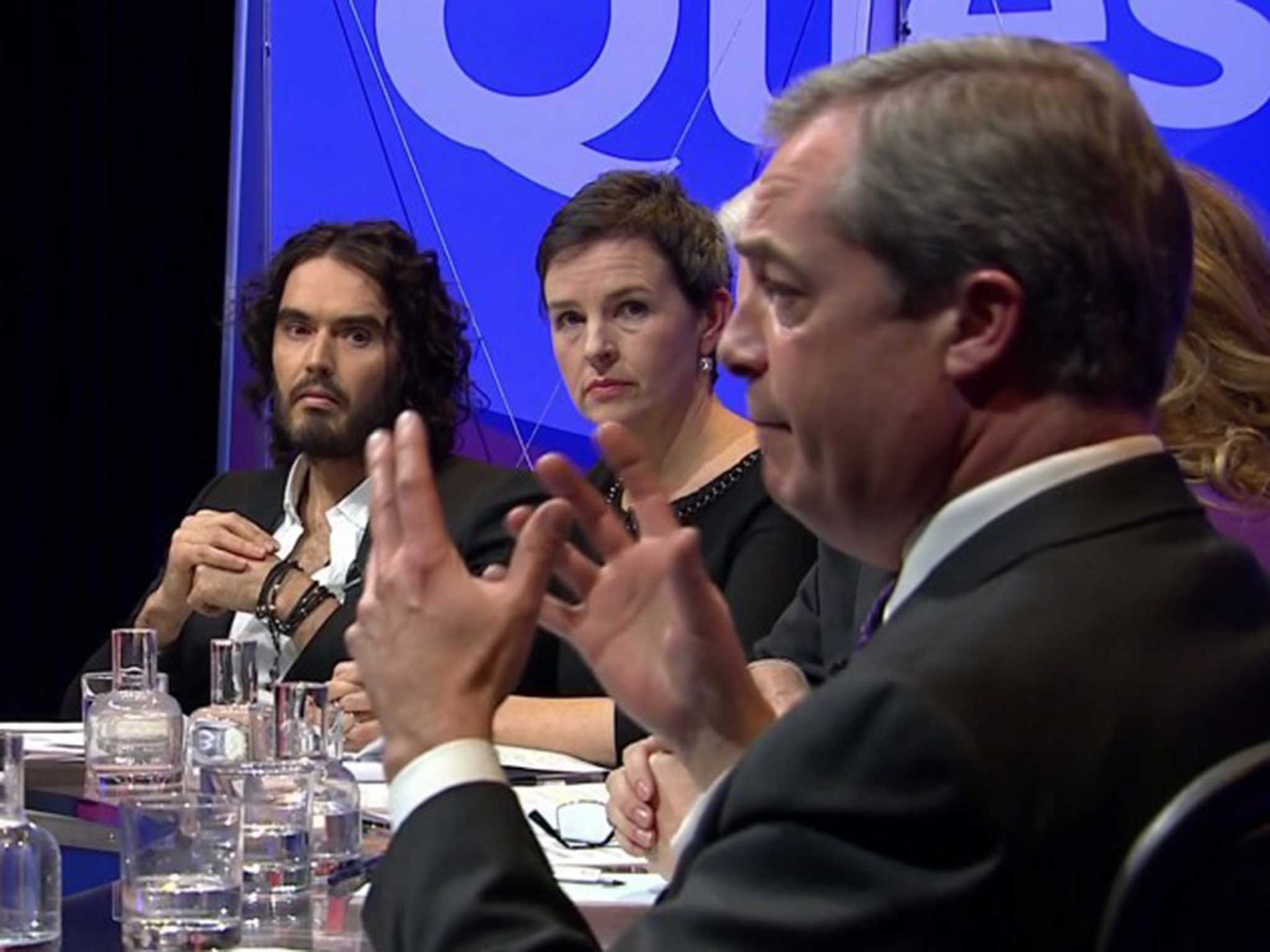 Mary Creagh appeared alongside Russell Brand and Nigel Farage in one of the more feisty Question Time episodes
