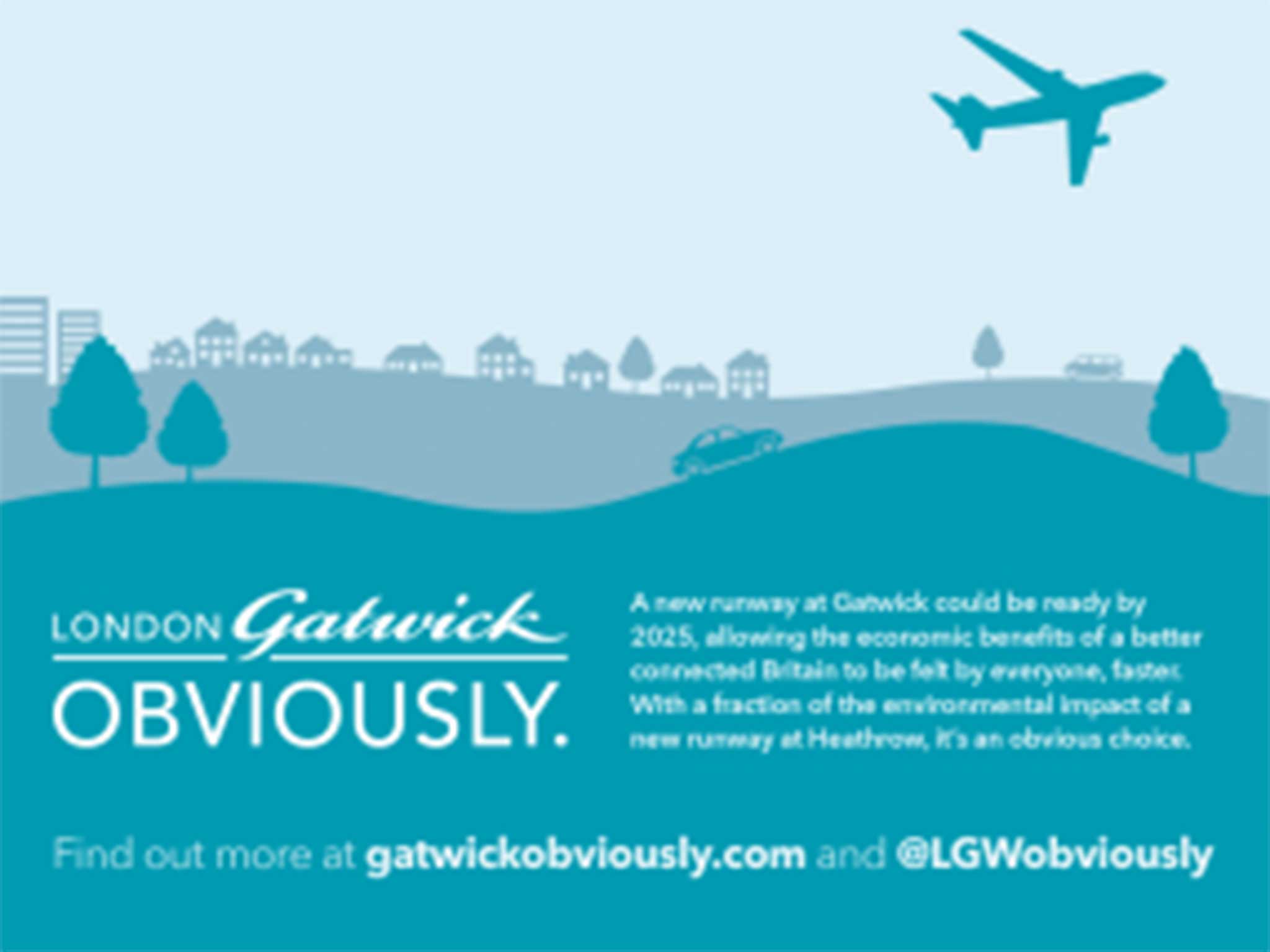 Gatwick expansion advert